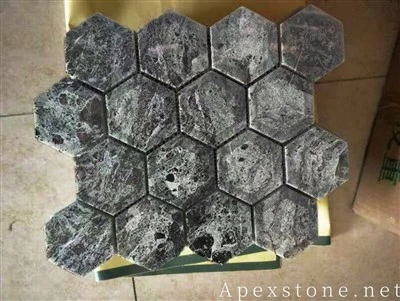 Khoom kim heev Verde Alpi Marble Medallion